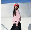 Mikina-ARLO- knitted sweater- pink